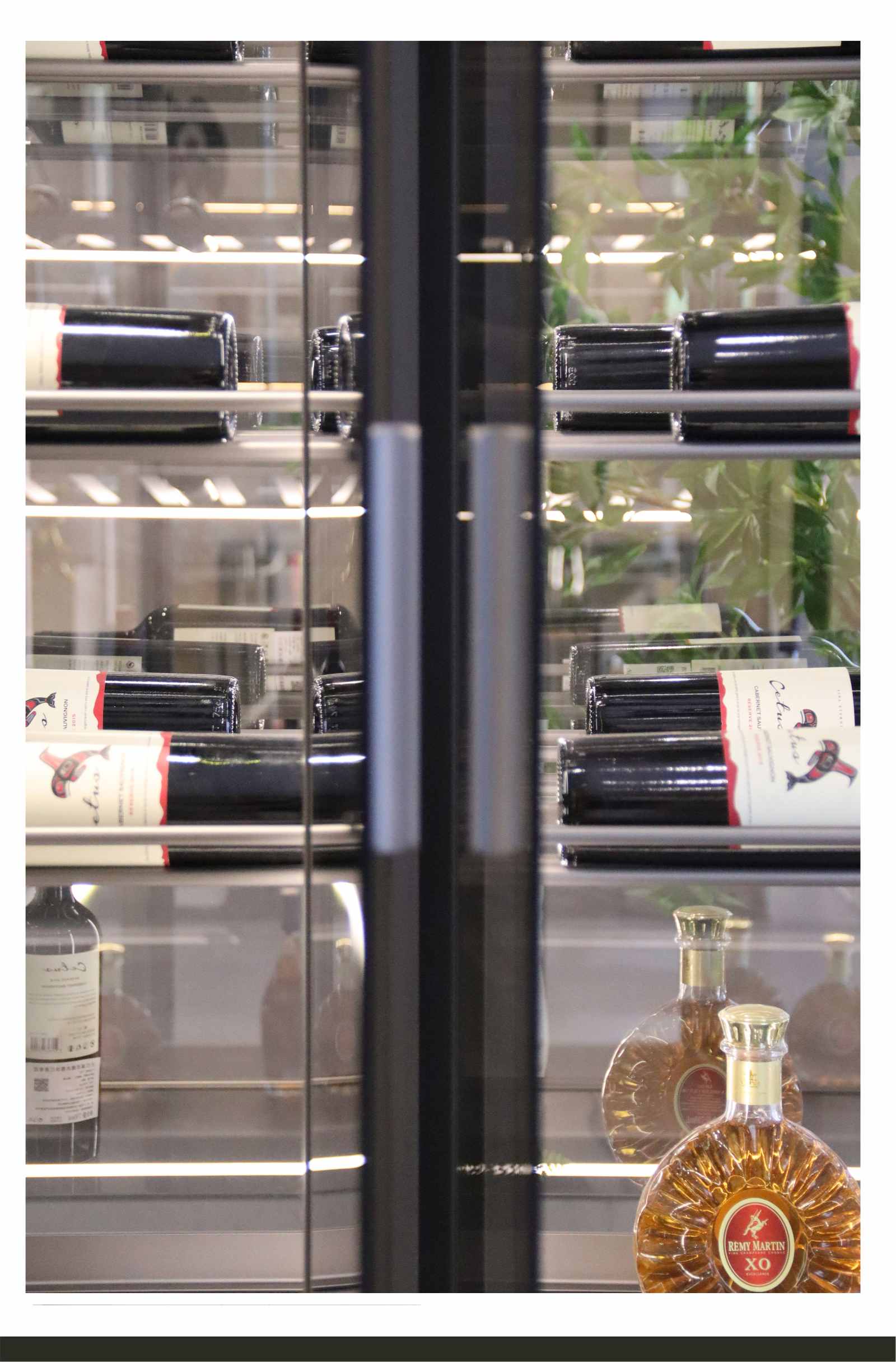 Invisible glass wine cabinet Modern customizable home