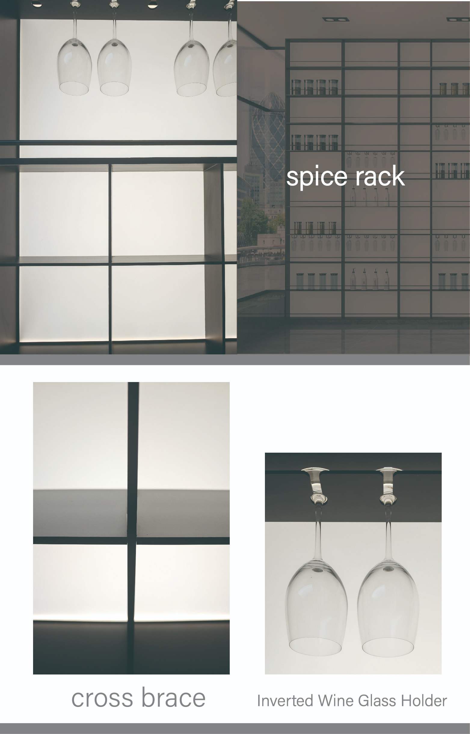 Deluxe custom size shelving Hardware furniture display cabinet Kitchen shelves with LED lights glass wine cabinet