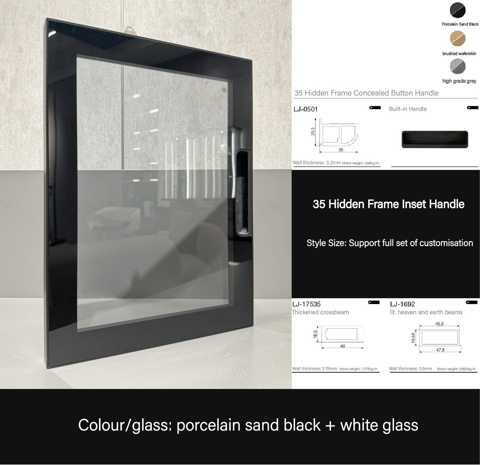 Cabinet doors Wardrobe Glass sliding door frame profiles Aluminum extruded profiles for glass doors and Windows