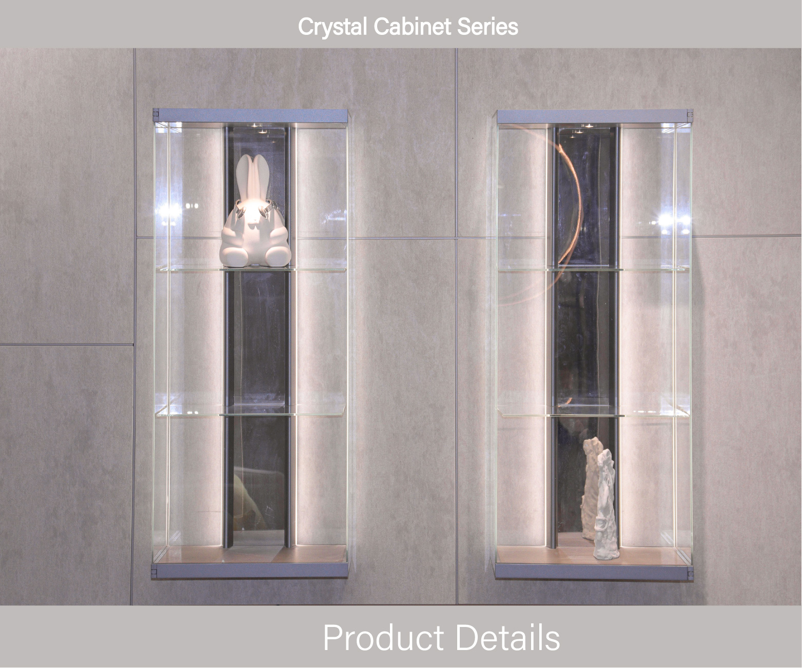 Customized modern glass jewelry high-end display cabinet display cabinet Led lighting